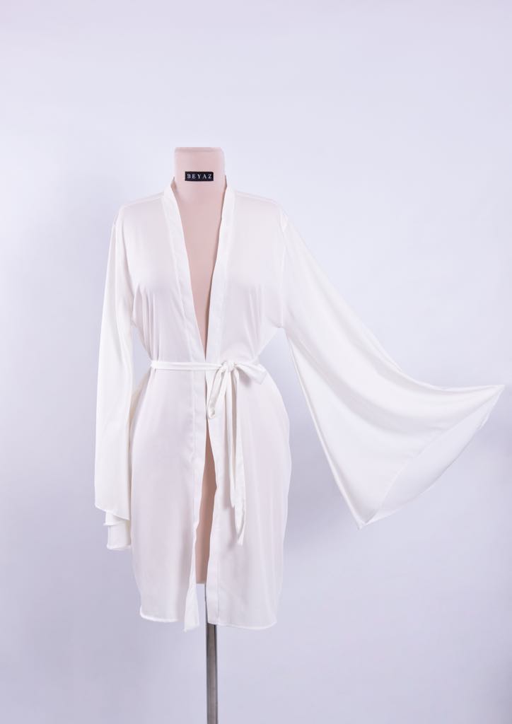 Creme Short Kimono